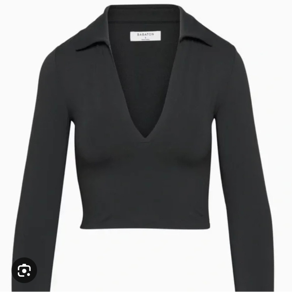 Aritzia’s Babaton Women's Black V-Neck Top